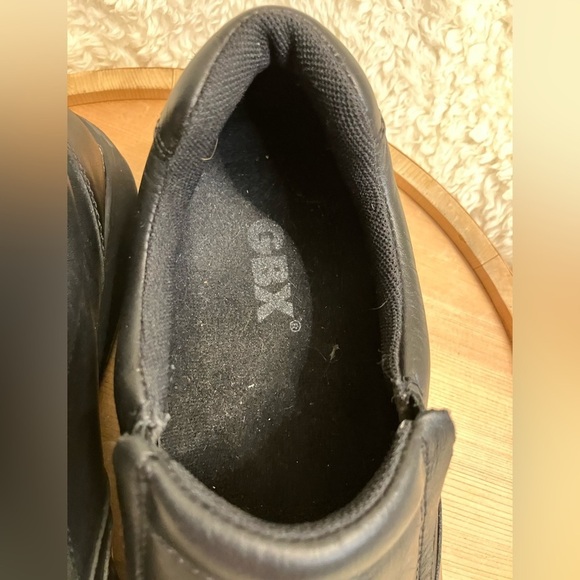 GBX Black Leather Loafers Slip on Size 10.5 - Picture 7 of 9